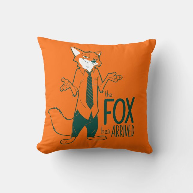 Coussin Zootopie| Nick Wilde - Le Fox est arrivé (Recto)
