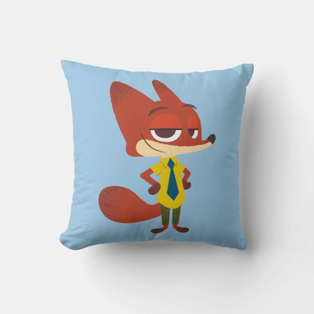 Coussin Zootopie| Nick Wilde - Le Renard Sly (Recto)
