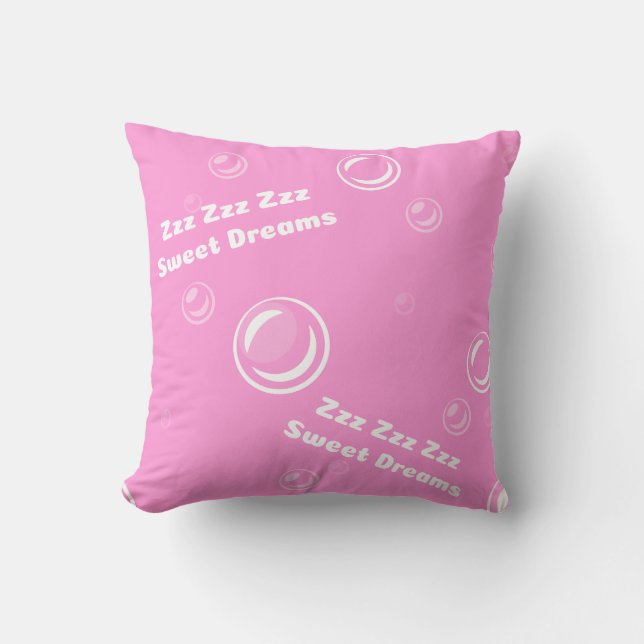 Coussin ZZZ rose (Recto)