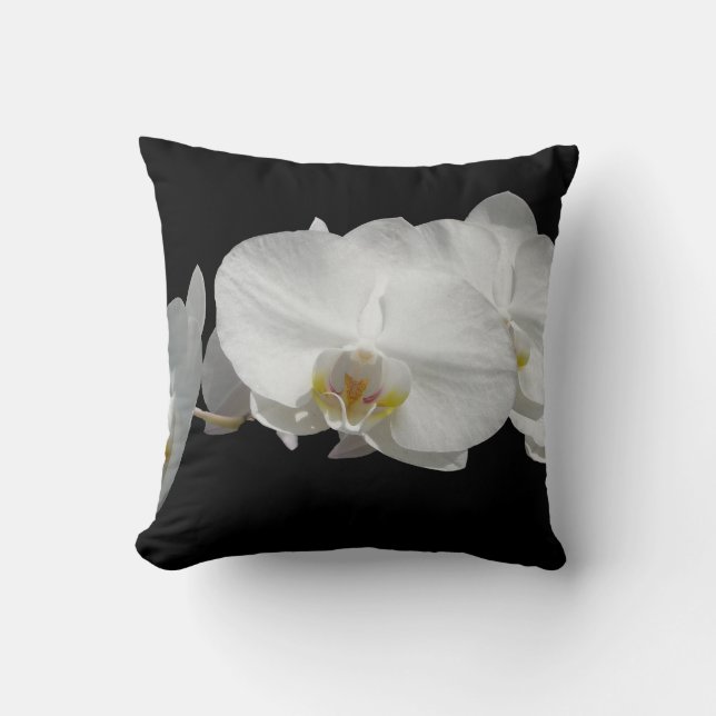 Coussins blancs de MoJo d'Américain d'orchidées (Recto)