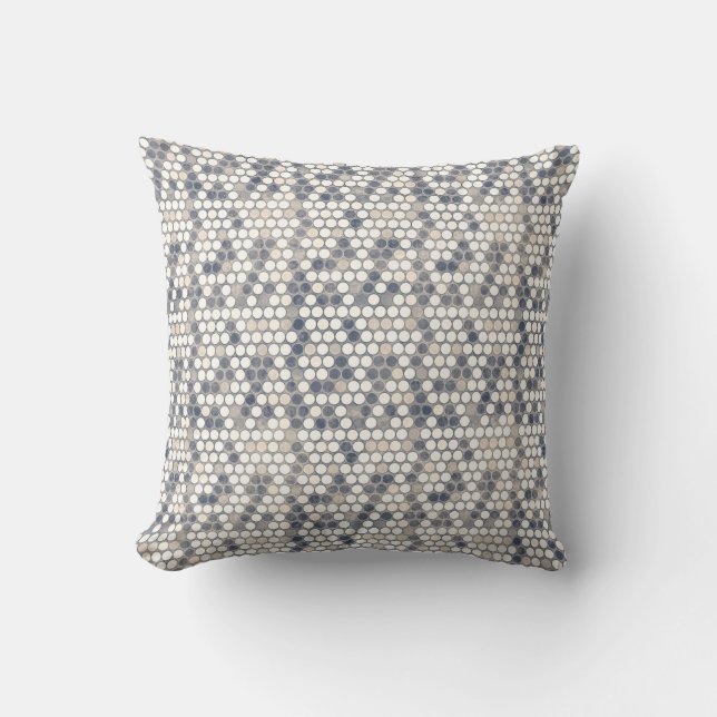 Coussins bleus et crèmes fanés de mosaïque de (Recto)