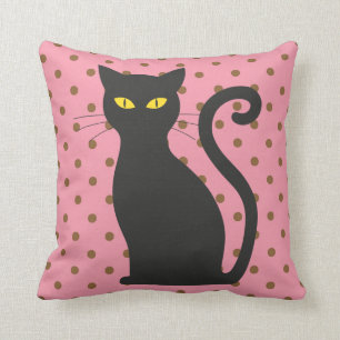 COUSSINS CHAQUE CHAQUE CHAÎNE NOIR POLKA DOT