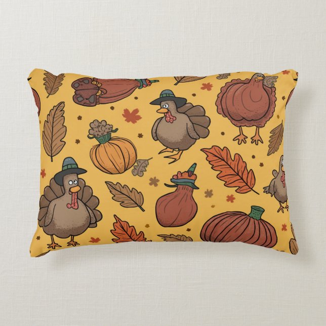 Coussins coussins pour célébrer Thanksgiving (Devant)