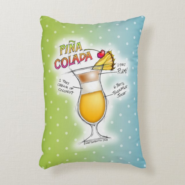 COUSSINS D'ACCENT - ART DE COCKTAIL DE RECETTE DE (Devant(Vertical))