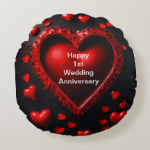 Coussins d'amour : Célébrez votre 1er Mariage