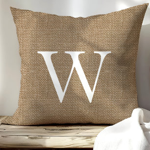 Coussins de jet personnalisés en toile de jute rus
