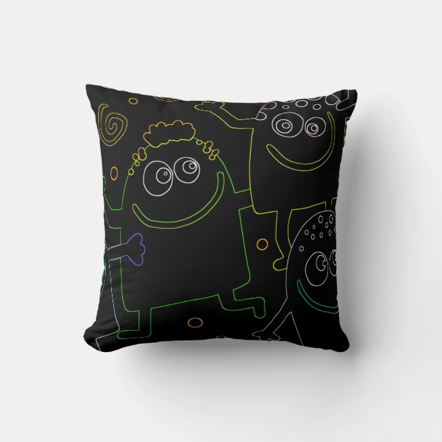 Coussins de mignons monstres (Recto)