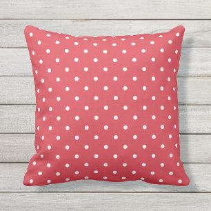 Coussins de plein air rouge pavot - Point Polka