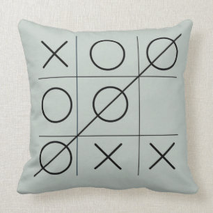 coussins de tic-tac-toe 