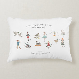 Coussins Décoratifs 12 Jours de Noël Keepsaké personnalisé