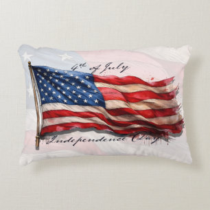 Coussins Décoratifs 4 juillet – Célébrez avec le drapeau américain