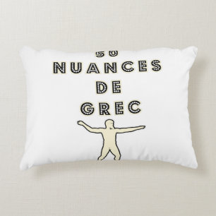 Coussins Décoratifs 50 NUANCES DE GREC - Jeux de Mots - Francois Ville
