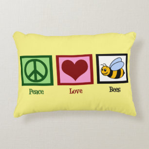 Coussins Décoratifs Abeilles d'amour de paix