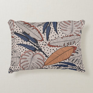 Coussins Décoratifs Abstrait créatif tropical continu motif sur le dos