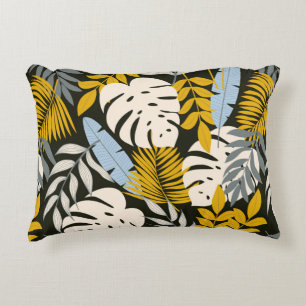 Coussins Décoratifs Abstrait motif sans faille avec des feuilles tropi