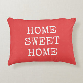 Coussins Décoratifs Accueil douce maison citation corail minimal