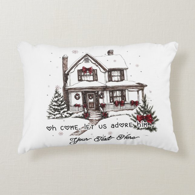 Coussins Décoratifs Accueil Noël (Devant)