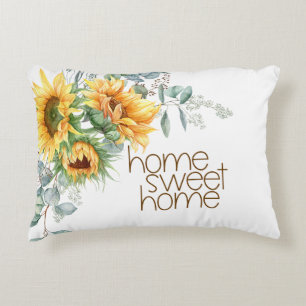 Coussins Décoratifs Accueil Sweet Home Tournesol Eucalyptus