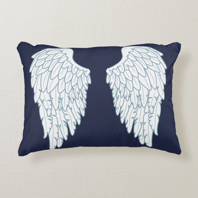 Coussins Décoratifs Ailes d'ange bleu (Devant)