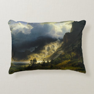 Coussins Décoratifs Albert Bierstadt - Une tempête dans les montagnes 