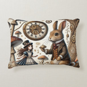 Coussins Décoratifs alice au pays des merveilles lapin blanc