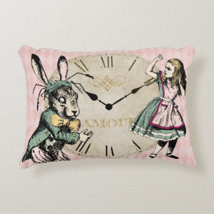 Coussins Décoratifs Alice et le lapin