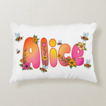 Alice - Oreiller abeille personnalisé