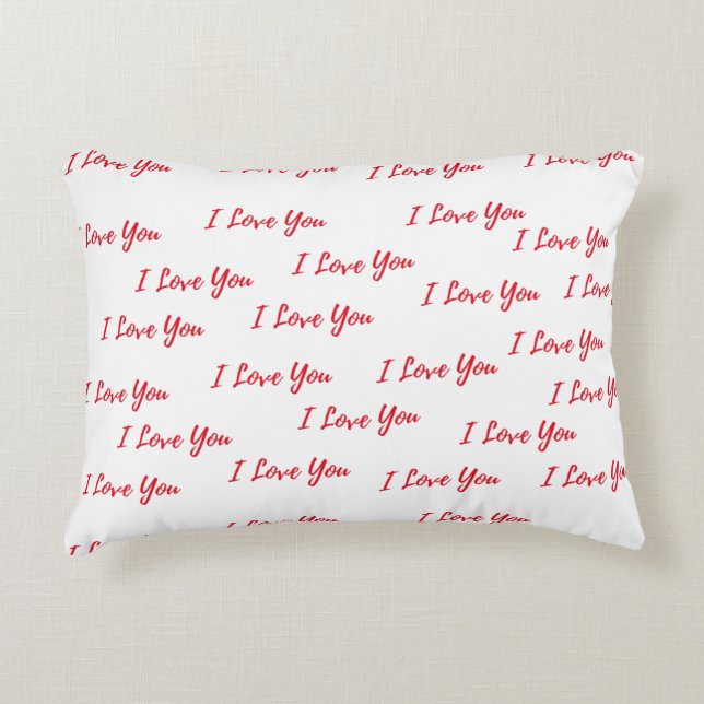 Coussins Décoratifs Almofada Romântica I Love You (Devant)