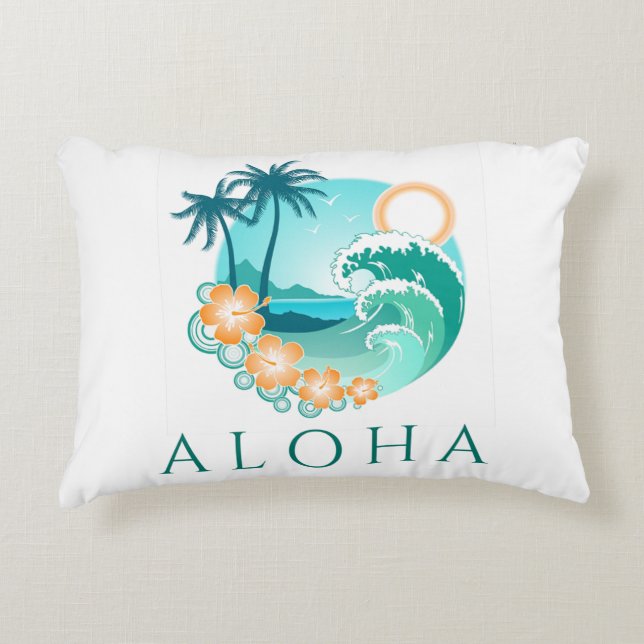 Coussins Décoratifs Aloha Tropical (Devant)