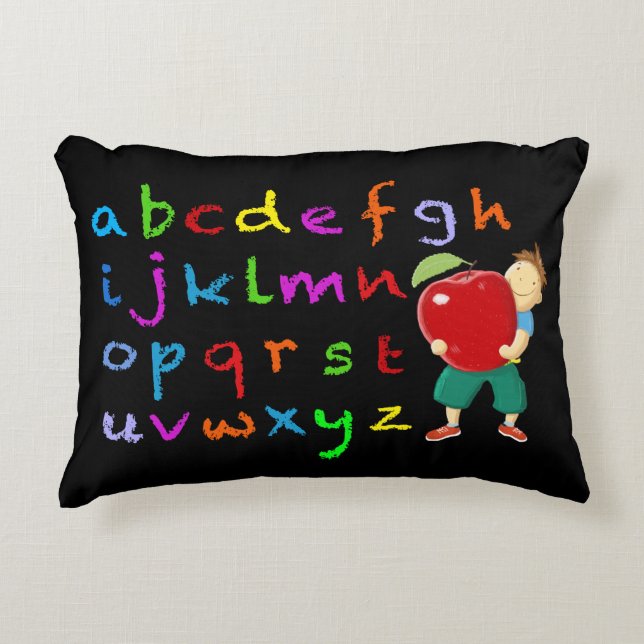 Coussins Décoratifs Alphabet de professeurs (Devant)