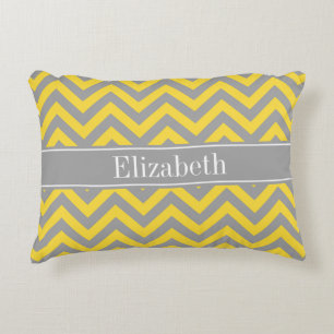 Coussins Décoratifs Ananas Gris foncé LG Chevron Gris foncé Monogramme