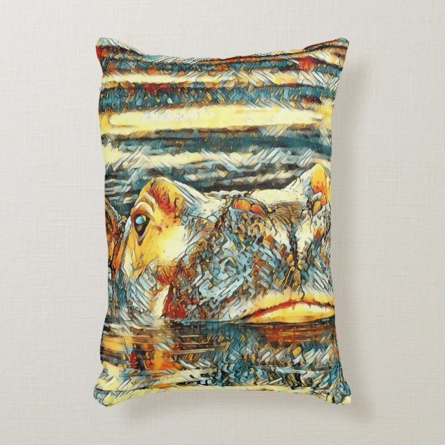 Coussins Décoratifs AnimalArt_Hippo_001 (Devant(Vertical))