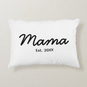 Coussins Décoratifs Année de création de maman   Date personnalisée de