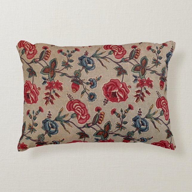 Coussins Décoratifs Antique Botanique Art Nouveau Motif Floral (Devant)