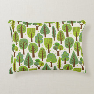 Coussins Décoratifs Arbres d'été : Motif vert sans joint