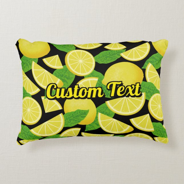 Coussins Décoratifs Arrière - plan citron (Devant)