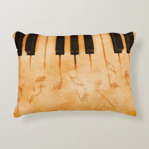 Coussins Décoratifs arrière - plan de musique Abstraite - Clavier et m