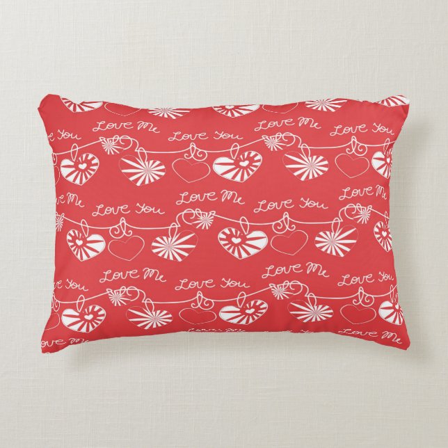 Coussins Décoratifs Arrière - plan de Saint Valentin (Devant)