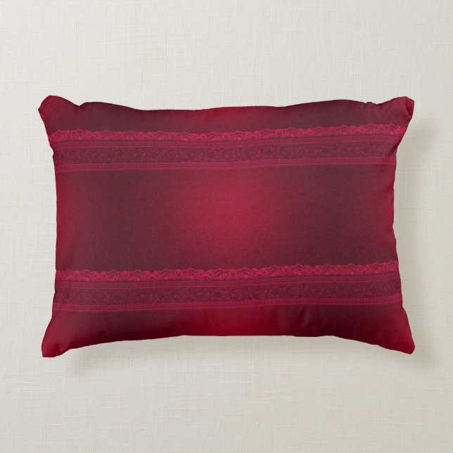 Coussins Décoratifs Arrière - plan rouge élégant et élégant (Devant)