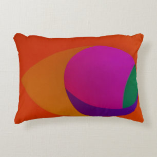 Coussins Décoratifs Art abstrait rose, orange et violet