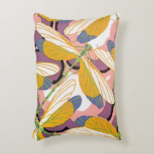 Coussins Décoratifs Art Déco vintage jazz pochoir dragonflies de jardi