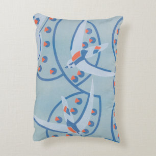 Coussins Décoratifs Art Déco vintage Jazz Pochoir Oiseaux Motif animal