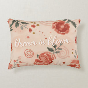 Coussins Décoratifs Art floral terracotta terre minimaliste