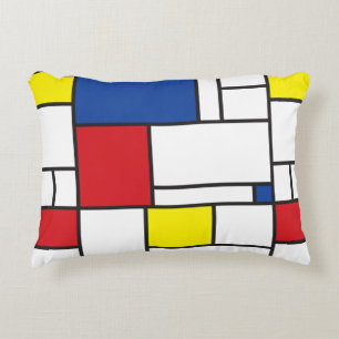 Coussins Décoratifs Art Moderne Géométrique Minimaliste De Stijl Mondr