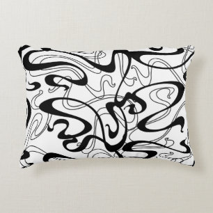 Coussins Décoratifs Art Nouveau seamless pattern. Curl texture in vint