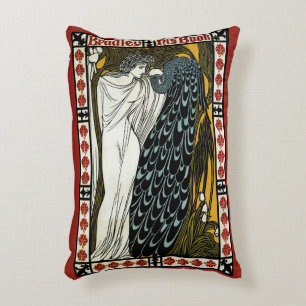 Coussins Décoratifs Art Nouveau vintage, Le Baiser par William Bradley