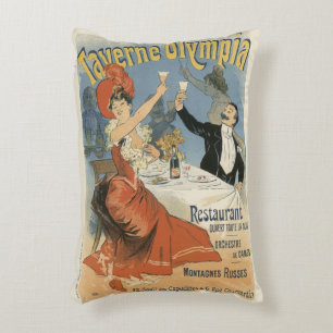 Coussins Décoratifs Art Nouveau vintage, Restaurant Taverne Olympia