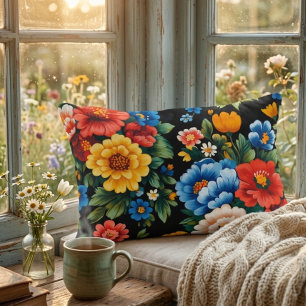 Coussins Décoratifs Art populaire ukrainien coloré floral  