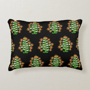 Coussins Décoratifs Artisanat Populaire Sud-Ouest Cactus Fleurissant A