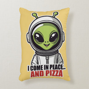 Coussins Décoratifs Astronaute Alien Mignon "Je viens en paix et avec